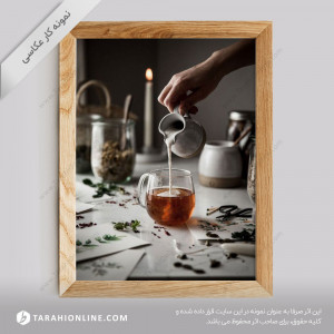 عکاسی از نوشیدنی ها - چای شیرین